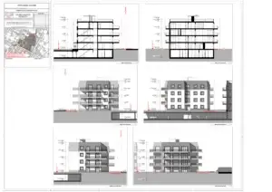 L'Esplanade léonard - Sections & elevations Bat.B