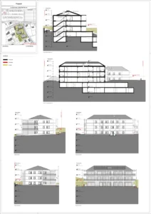 Praoulé - Elevations & Sections Bat A