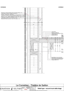 Le comedien - detail jonction wall/slab