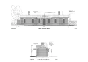 Railway station Dunleer - Elevations South East & West Existing