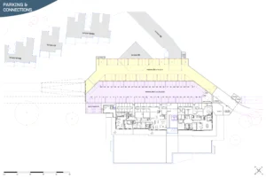 Terrasse de lavaux - bat principal - parking and connection